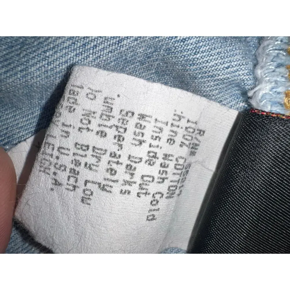 Vintage 90s Disney Mickey Mouse Jerry Leigh paper bag denim jeans size 6x